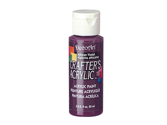 Crafters Acrylic Paint: 2oz Craft & Hobby - AFRICAN VIOLET