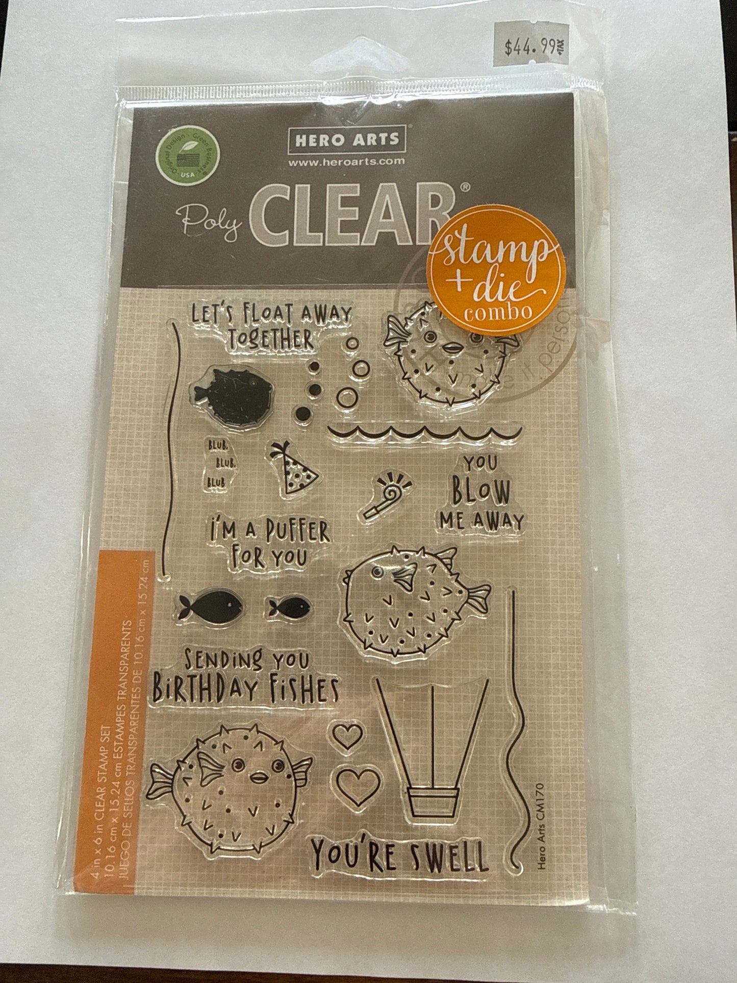 Hero Arts Clear Stamp I’m a Puffer For You Stamp and Die Combo