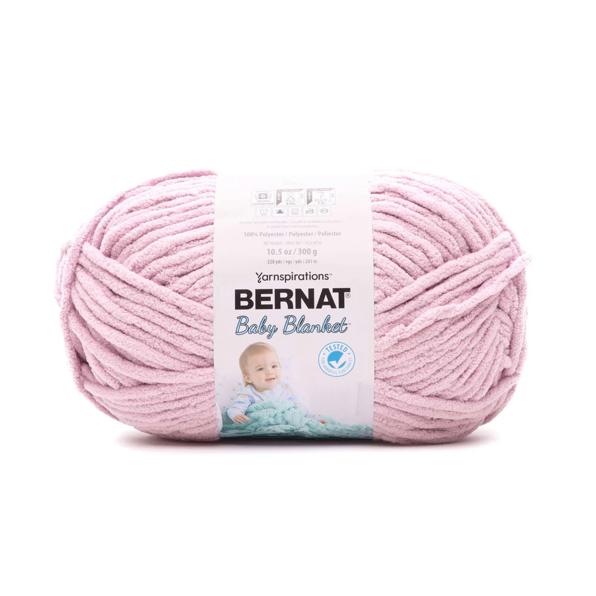Bernat Baby Blanket Yarn (300g/10.5oz), Baby Pink