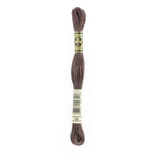 DMC #117 Cotton 6 Strand Floss 8m - 09 Very Dark Cocoa