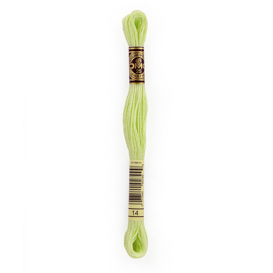 DMC #117 Cotton 6 Strand Floss 8m - 14 Pale Apple Green