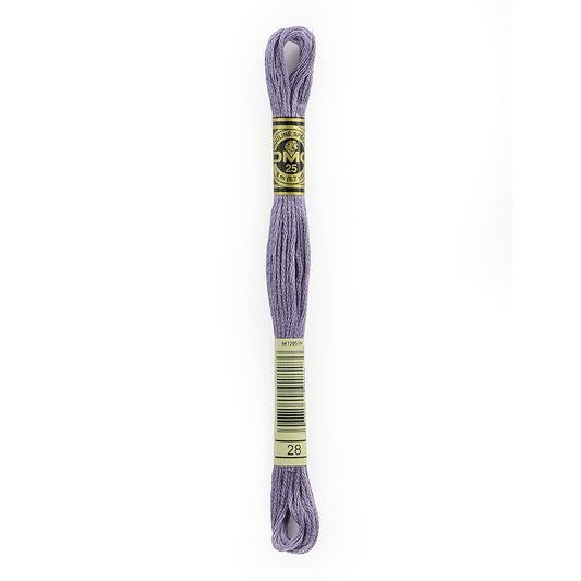 DMC #117 Cotton 6 Strand Floss 8m - 28 Medium Light Eggplant