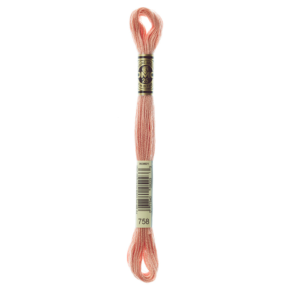 DMC #117 Cotton 6 Strand Floss 8m - 758