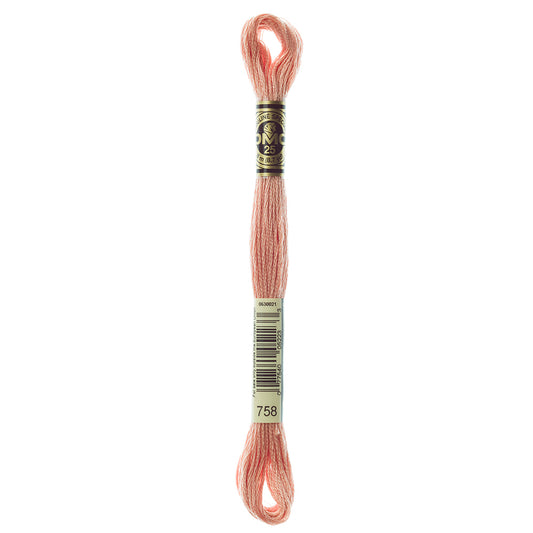 DMC #117 Cotton 6 Strand Floss 8m - 758