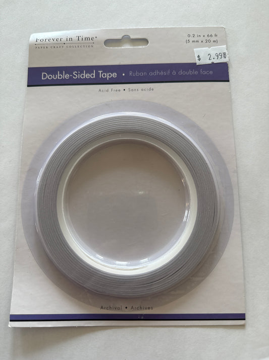 Paper Craft Tape: 5mm Double-Side Adhesive x20m Acidfree