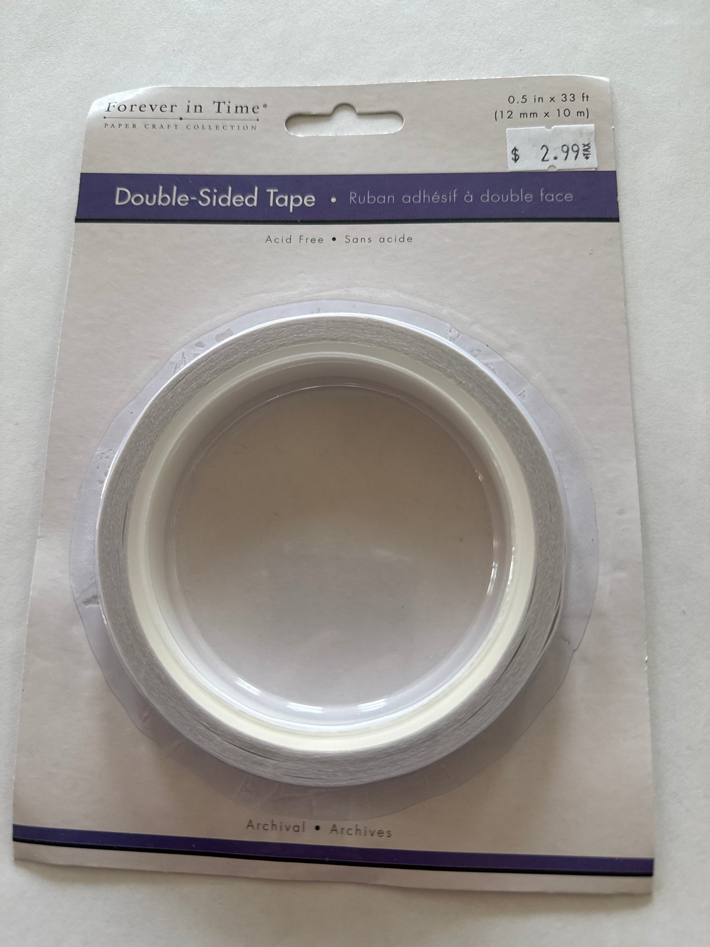 Paper Craft Tape: 12mm Double-Side Adhesive x10m Acidfree