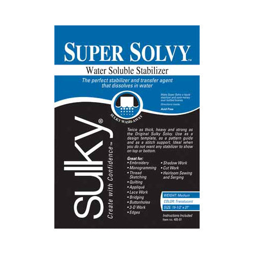 SULKY Super Solvy - White - 50 x 91cm pkg (20″ x 36″) Medium Weight