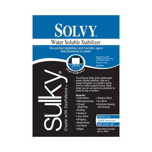 SULKY Solvy - White - 50 x 91cm pkg (20″ x 36″) Light Weight