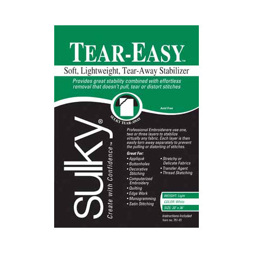 SULKY Tear-Easy - White - 50 x 91cm pkg (20″ x 36″)