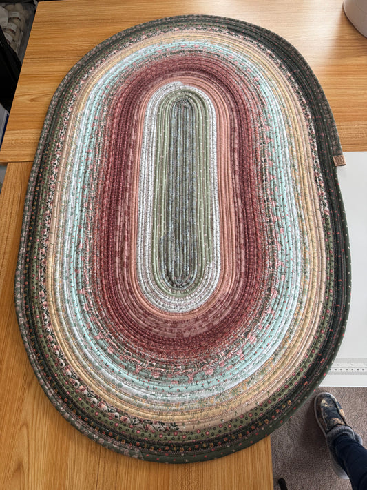PRE-ORDER Jelly Roll Rug Cottage Core 28” x44”