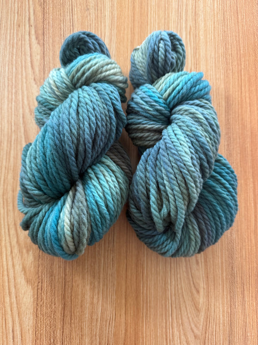 100% SW Merino Chunky- Teal Treasure