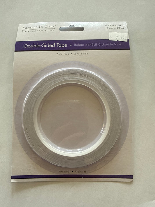 Paper Craft Tape: 3mm Double-Side Adhesive x20m Acidfree
