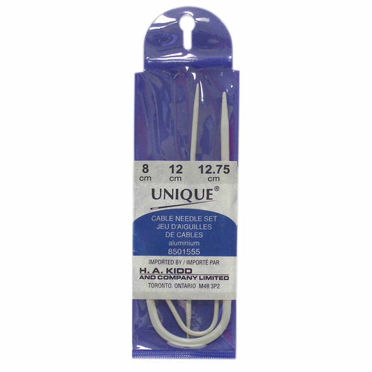 UNIQUE KNITTING Cable Needles Set - Set of 3