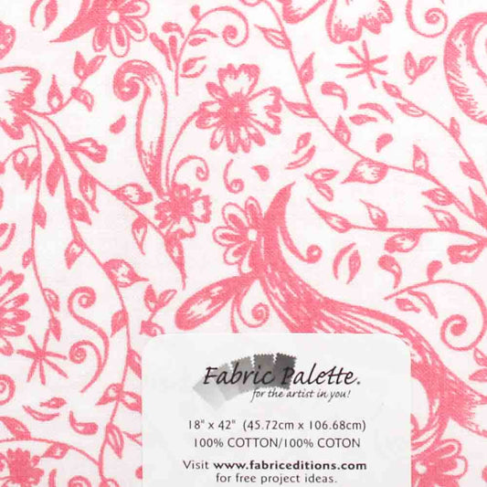 FABRIC CREATIONS 1/2 Yard Large Pre-Cut Fabric - Pink & Brown Collection - 45cm x 1m (18″ x 42″)