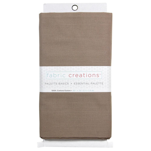 FABRIC CREATIONS 100% Cotton Fabric - Light Brown - 1.8 x 1m (2yds x 42″)