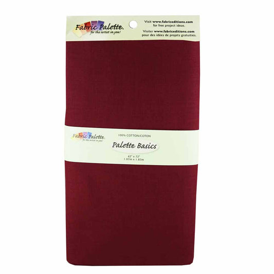 FABRIC CREATIONS 100% Cotton Fabric - Burgundy - 1.8 x 1m (2yds x 42″)