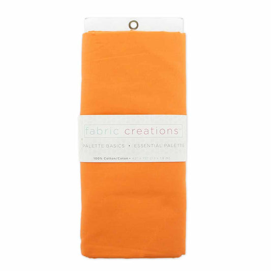 FABRIC CREATIONS 100% Cotton Fabric - Orange - 1.8 x 1m (2yds x 42″)
