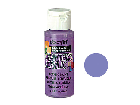 Crafters Acrylic Paint: 2oz Craft & Hobby - BRIGHT PURPLE