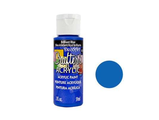 Crafters Acrylic Paint: 2oz Craft & Hobby - BRILLIANT BLUE