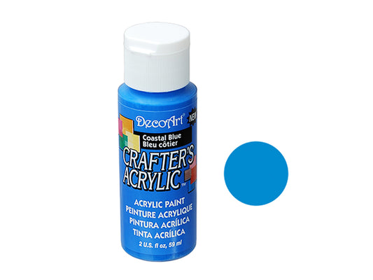Crafters Acrylic Paint: 2oz Craft & Hobby - COASTAL BLUE