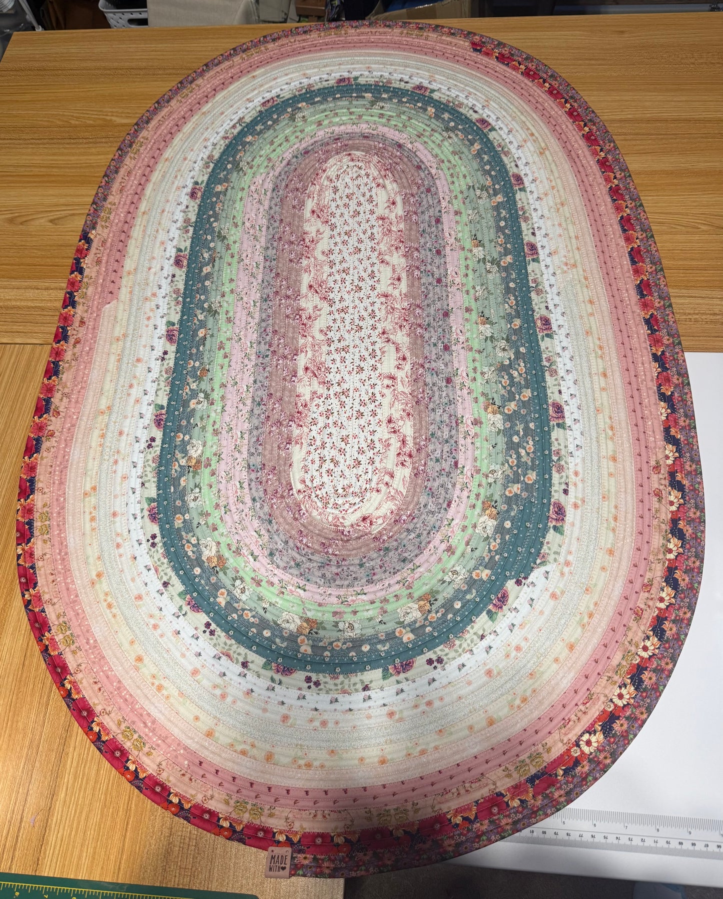 PRE-ORDER Jelly Roll Rug Water Lily 28” x44”