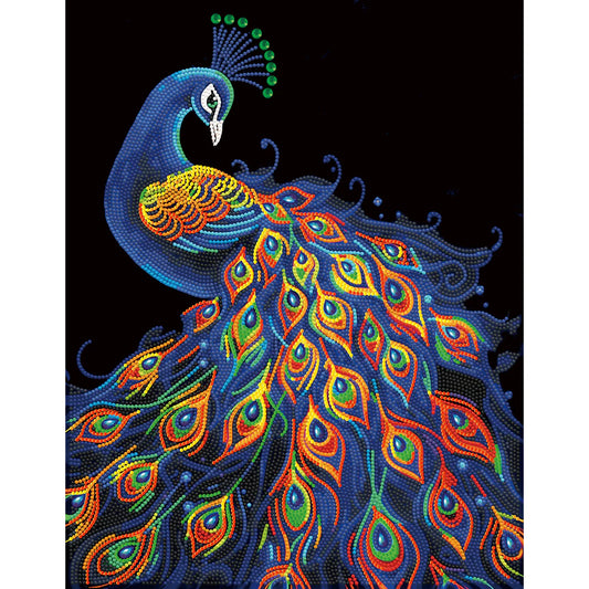 NEON PEACOCK (17.1" x 21.1" - 43,5cm x 53,7cm)