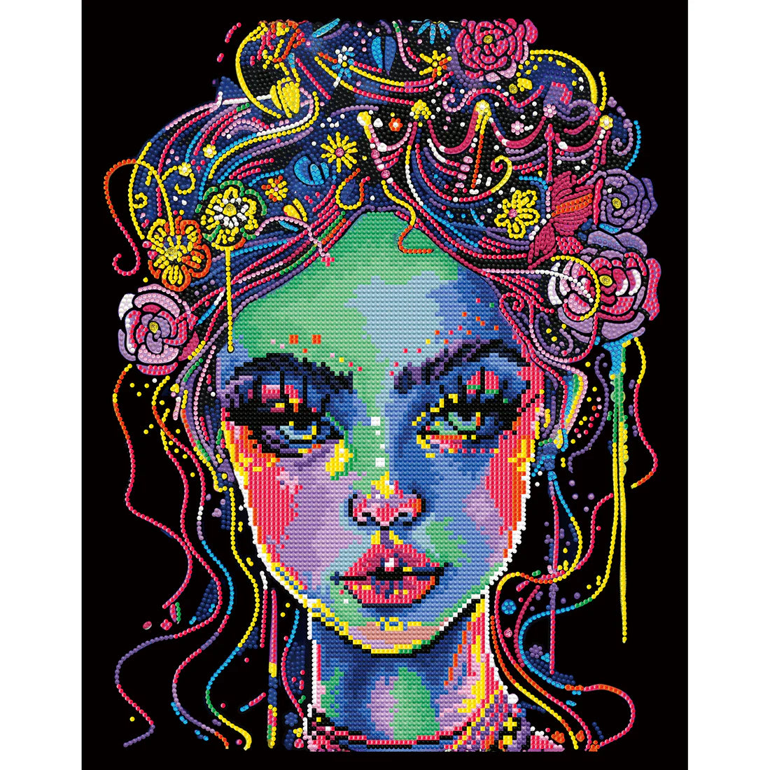 NEON ELECTRIC BEAUTY (17.1" x 21.1" - 43,5cm x 53,7cm)