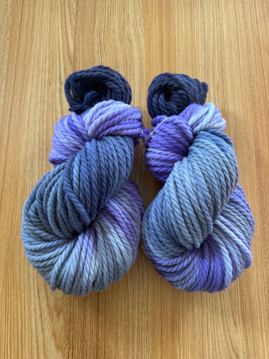100% SW Merino Chunky- Royal Flush