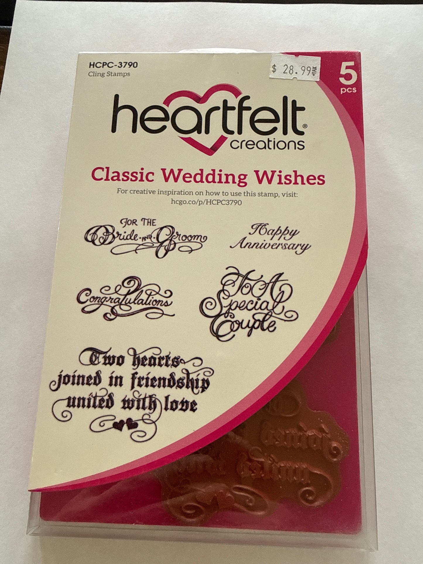 Heartfelt Creations Classic Wedding Wishes