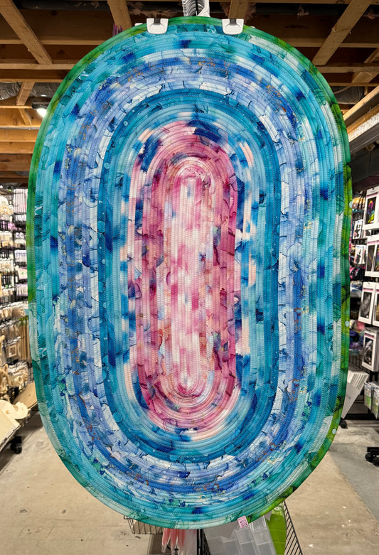 Jelly Roll Rug Watercolour 28” x44”