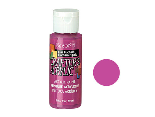 Crafters Acrylic Paint: 2oz Craft & Hobby - FUN FUCHSIA