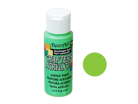Crafters Acrylic Paint: 2oz Craft & Hobby - GRASSHOPPER GREEN