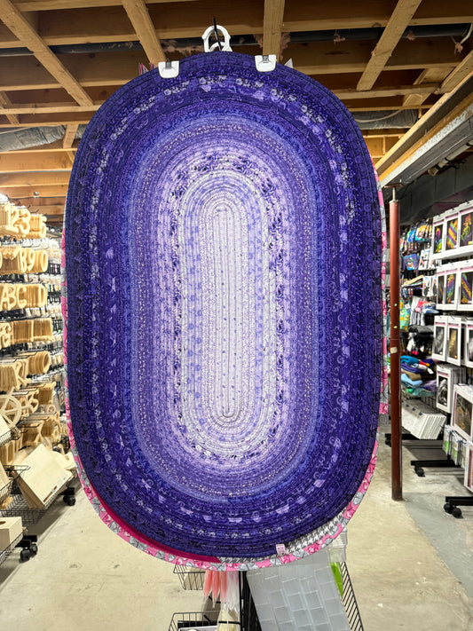 Jelly Roll Rug Purple 28” x44”
