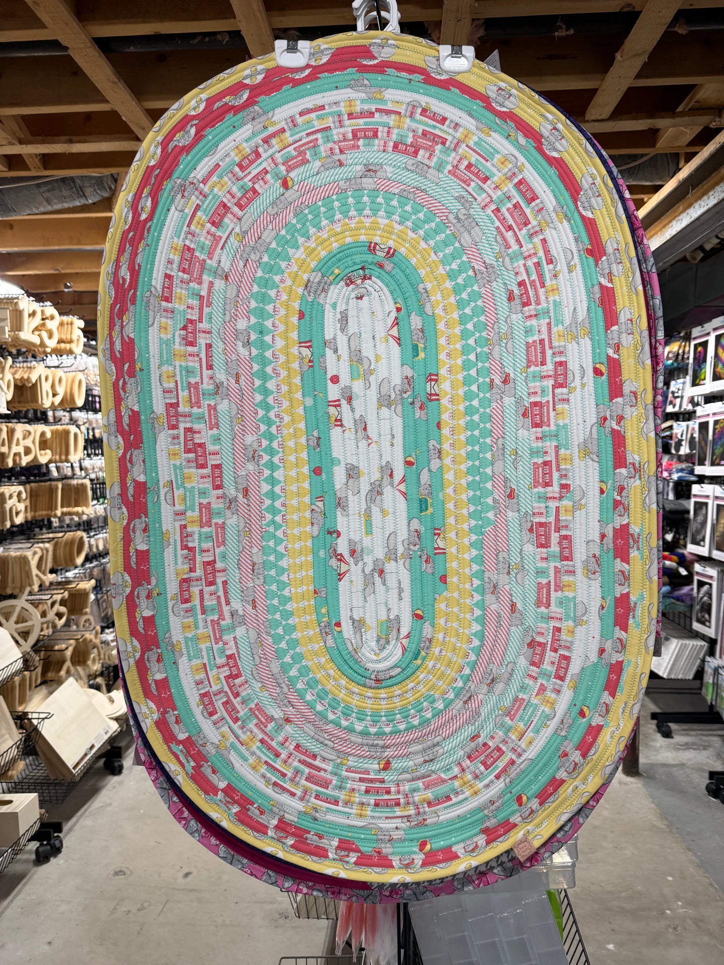 Jelly Roll Rug Disney Dumbo’s Circus 28” x44”