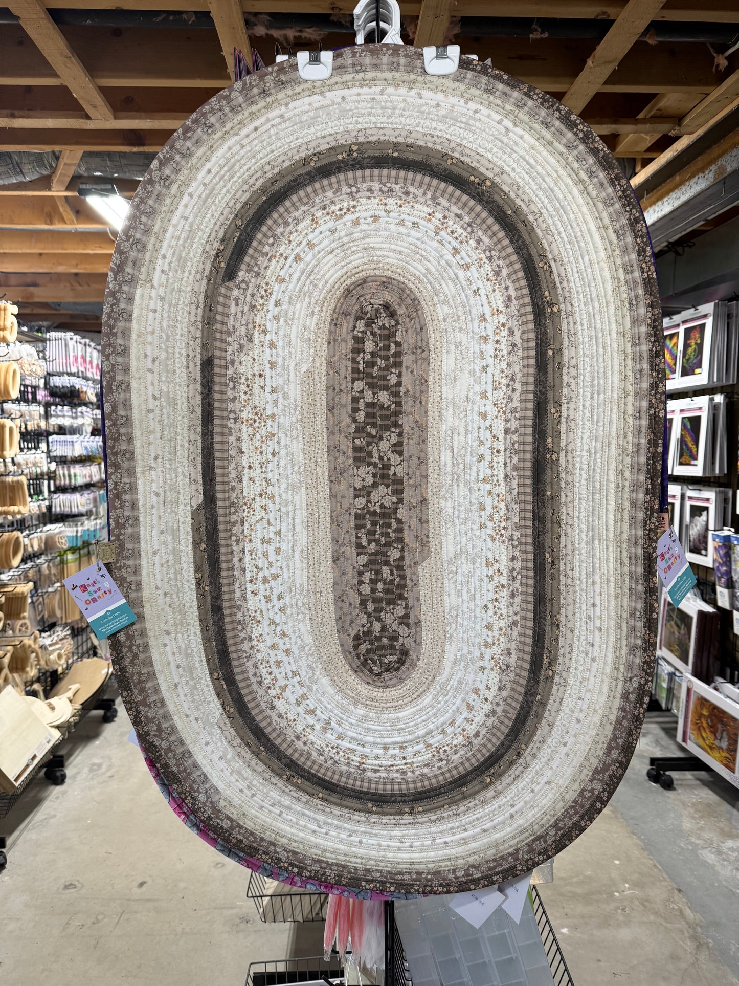 PRE-ORDER Jelly Roll Rug Cream and Browns 28” x44”