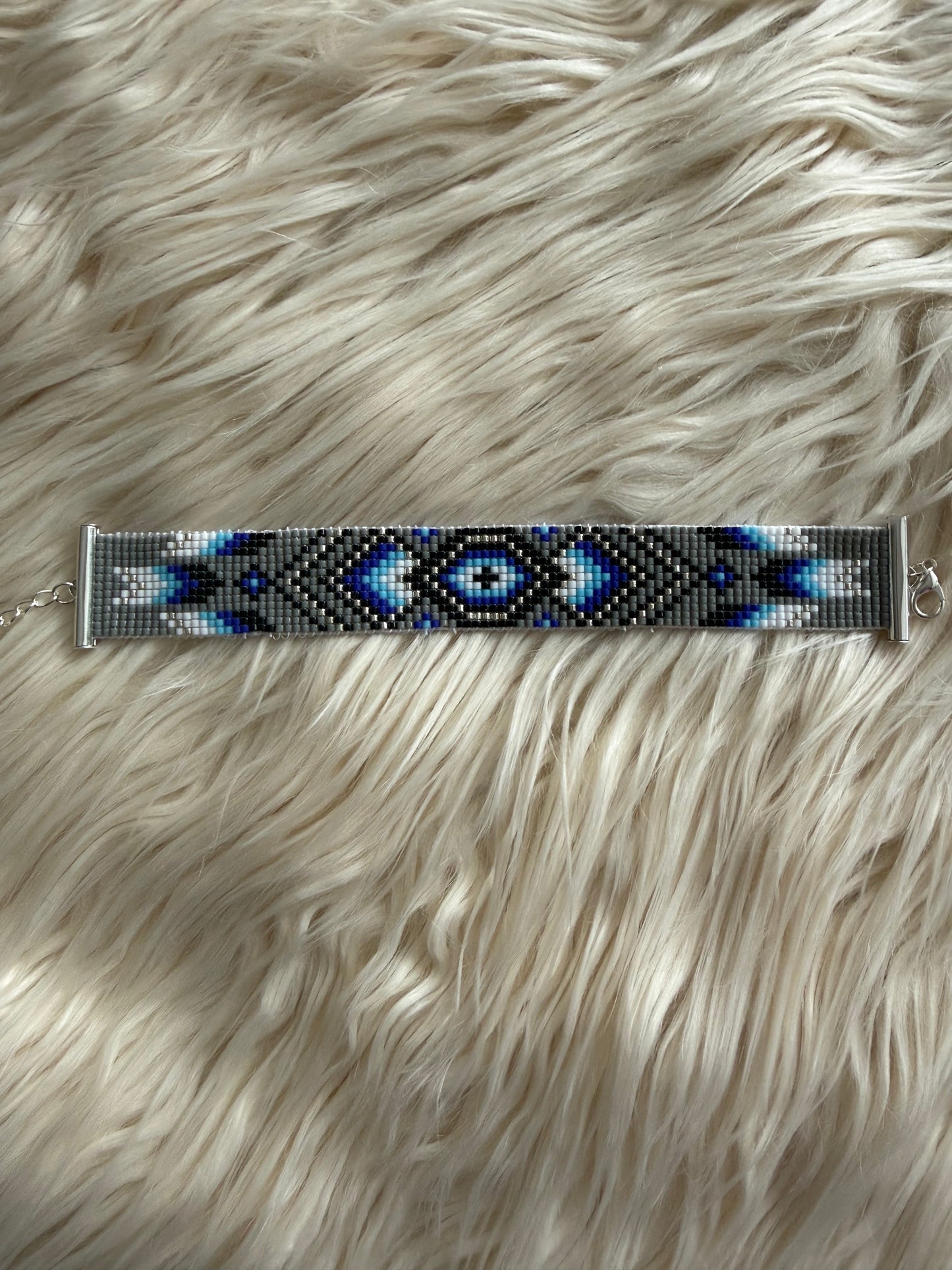 Beaded Bracelet (Delica Beads)Adjustable Size