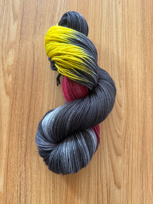 Hand Painted Fingering Weight Merino Silk
