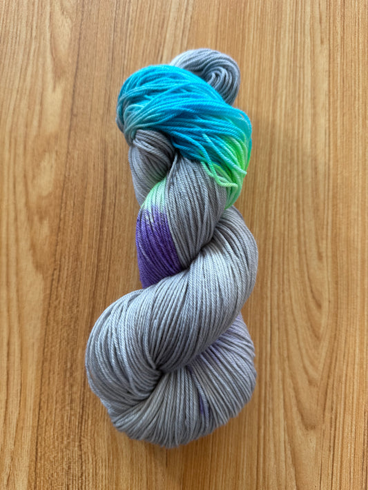 Hand Painted Fingering Weight Merino Silk