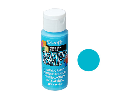 Crafters Acrylic Paint: 2oz Craft & Hobby - ISLAND BLUE