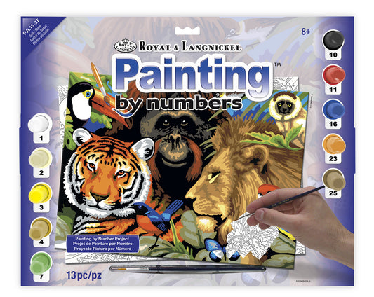Junior Painting By Numbers, Large - Safari Scene