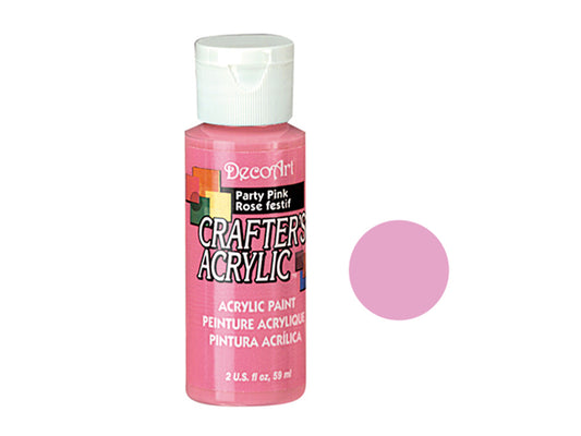 Crafters Acrylic Paint: 2oz Craft & Hobby - PARTY PINK