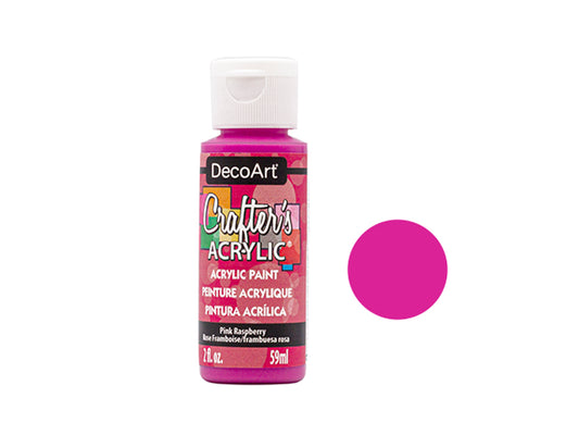 Crafters Acrylic Paint: 2oz Craft & Hobby - PINK RASPBERRY