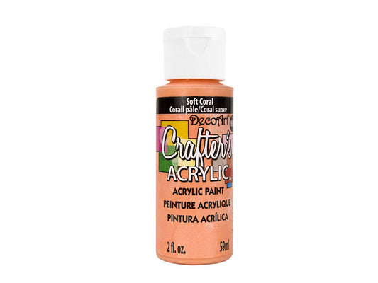 Crafters Acrylic Paint: 2oz Craft & Hobby - SOFT CORAL