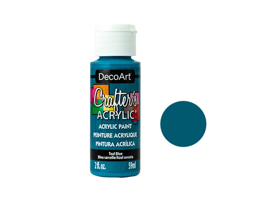 Crafters Acrylic Paint: 2oz Craft & Hobby - TEAL BLUE