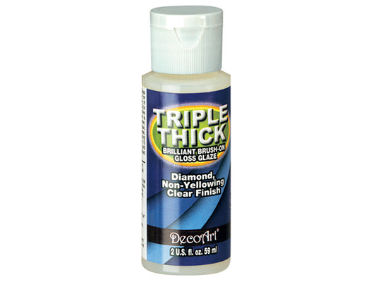 Decoart Paint Mediums: 2oz Americana Mediums TG01 Triple-Thick Gloss Glaze