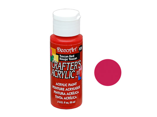 Crafters Acrylic Paint: 2oz Craft & Hobby - TUSCAN RED