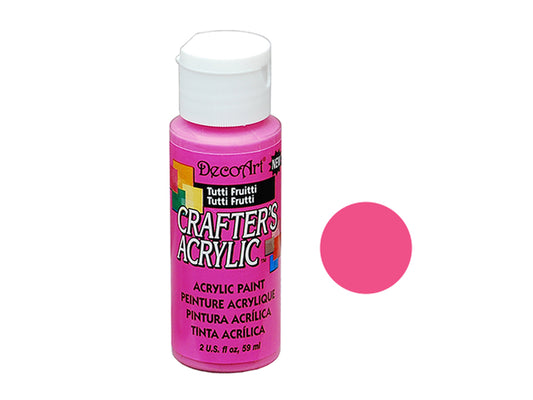 Crafters Acrylic Paint: 2oz Craft & Hobby - TUTTI FRFUTTI