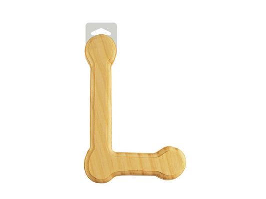 Wood Letters: 6" Bevel Cut Natural L